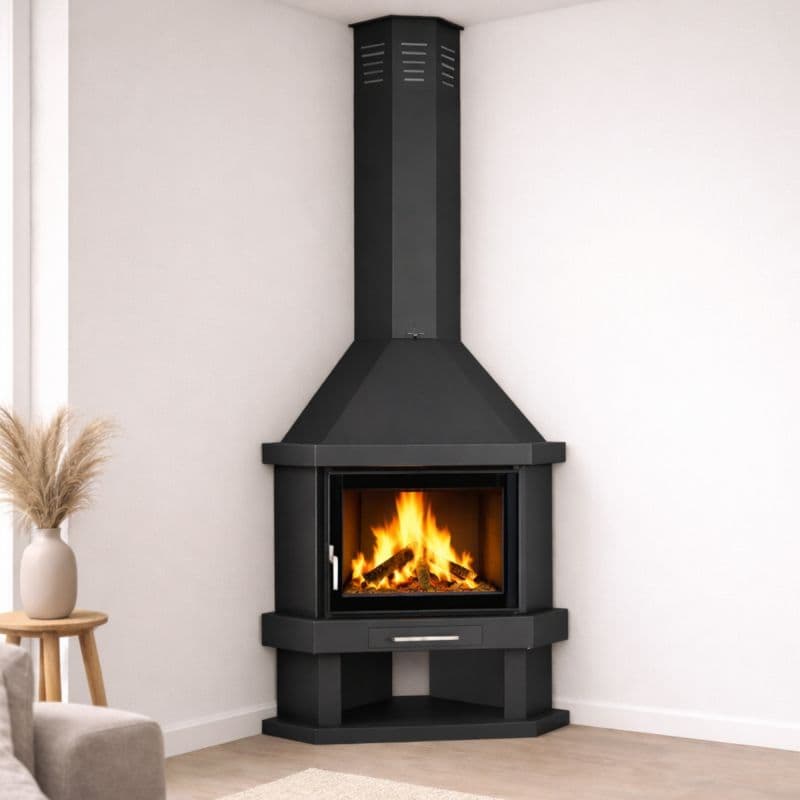 Poêle à bois d'angle FIREMATIC Arizona 10.9 kW