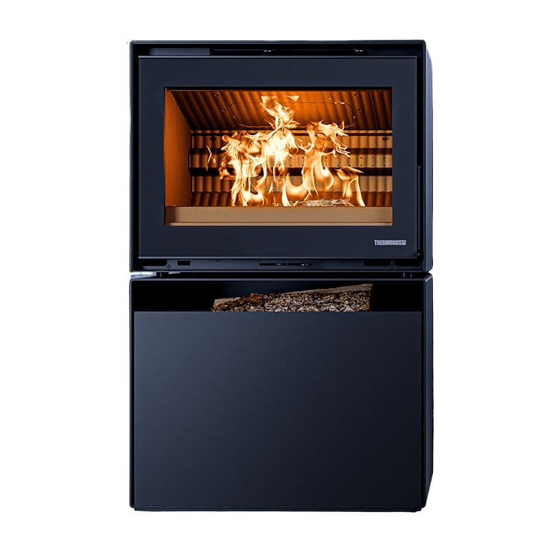 Poêle à bois design raccordable - THERMOROSSI Moonlight 7.9 kW