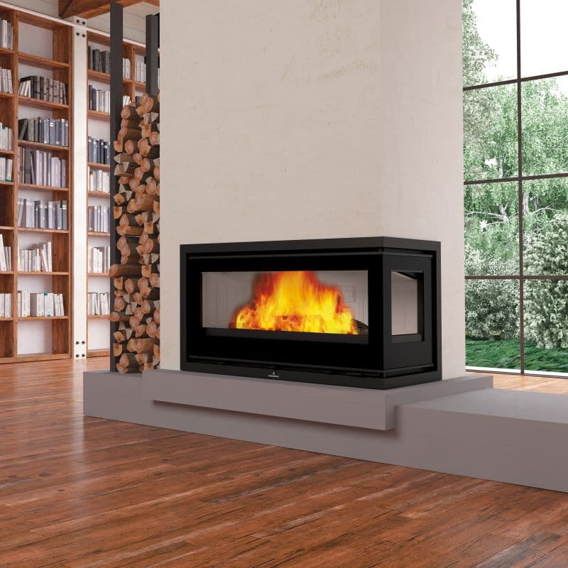 Insert à bois canalisable BRONPI Cairo 90 ED 13 kW