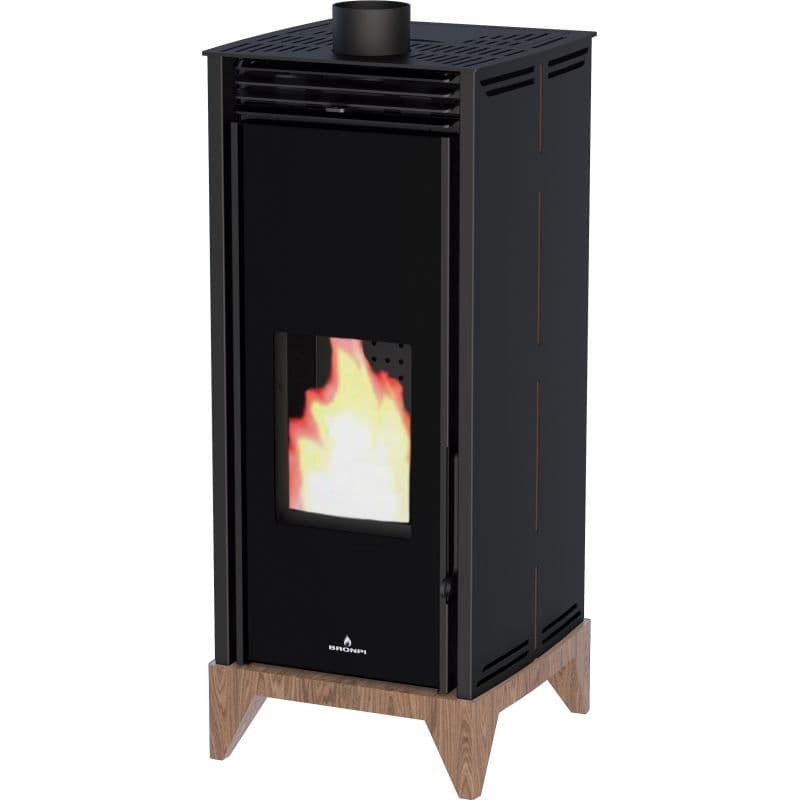 Poêle à granules sans électricité - BRONPI Free 6 Vision 6 kW