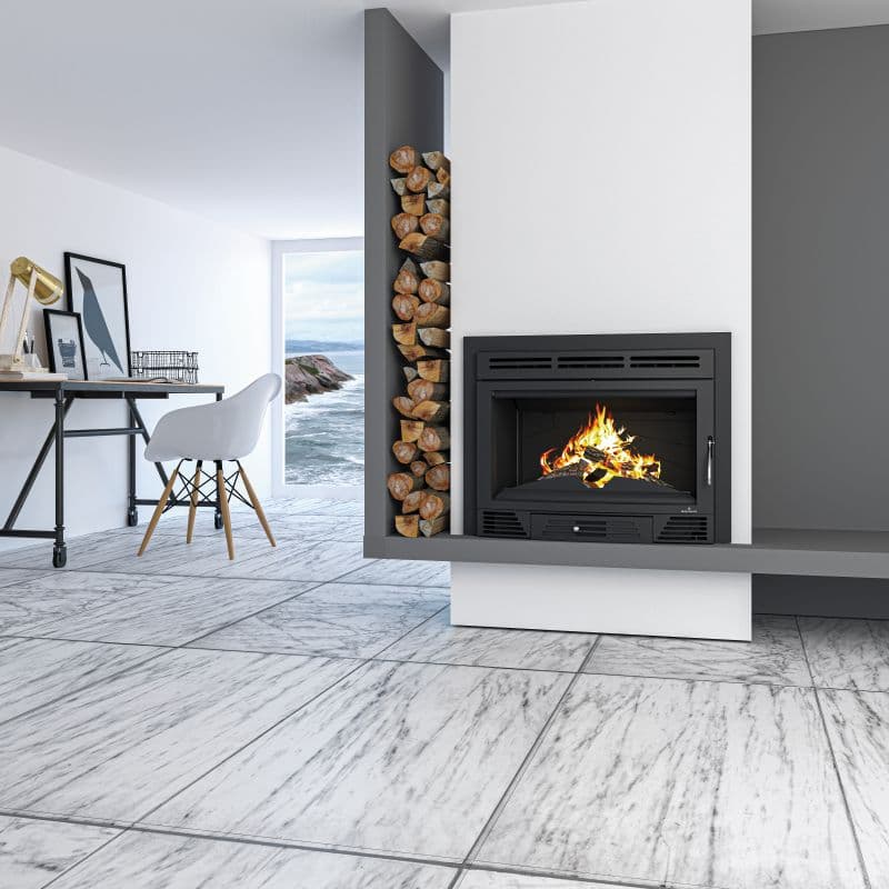 Insert à bois ventilé canalisable BRONPI Madrid 16.5 kW - Flamme verte 7* - EcoDesign 2022