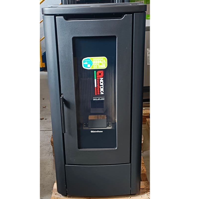 Poêle à granules EXTRAFLAME Teorema noir 10 kW