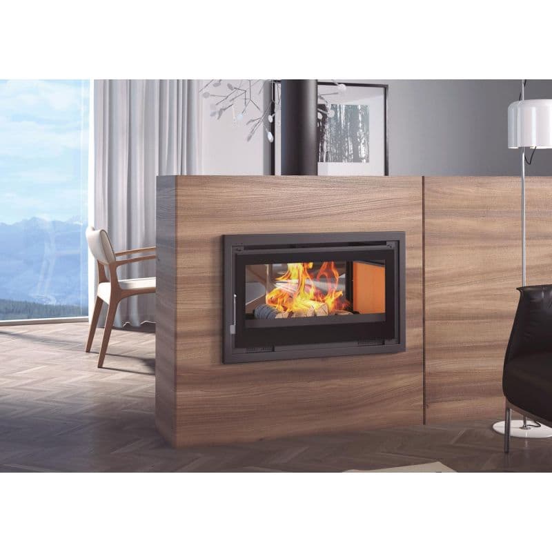 Insert à bois 2 vitres ventilé - FIREMATIC Sana 13.3 kW