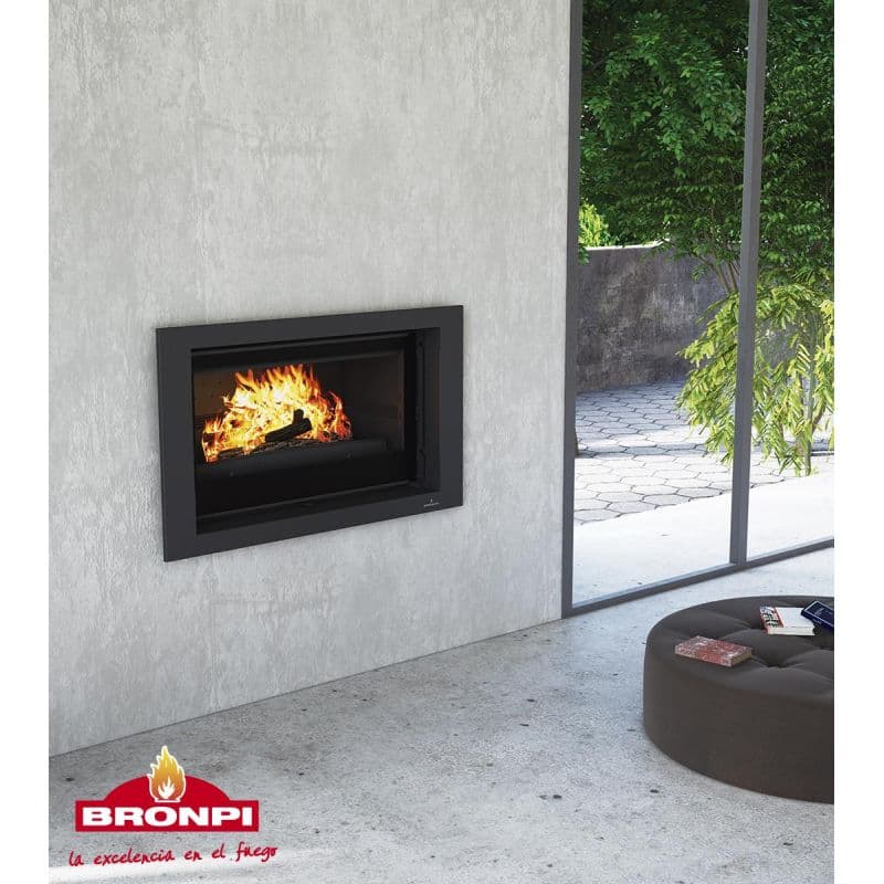 Insert à bois ventilé canalisable - BRONPI Paris 90V Guillotina 14 kW