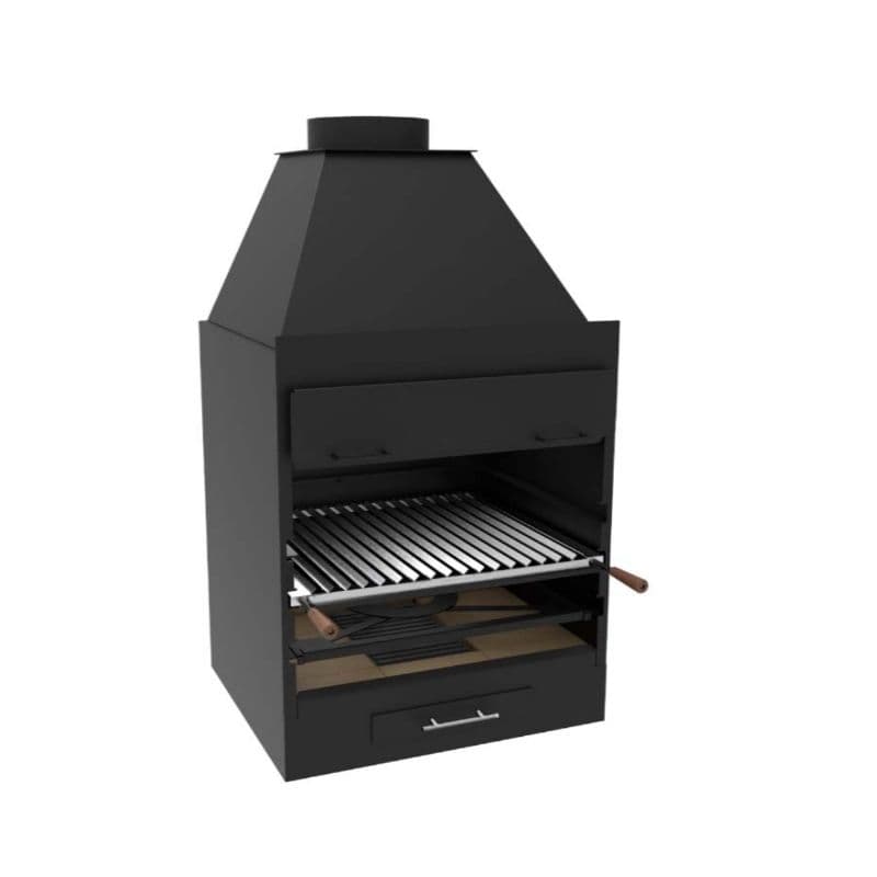 Barbecue à charbon et bois FM CALEFACCION BF-60 - Modèle robuste et performant