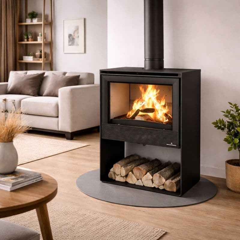 Poêle à bois ventilé BRONPI Croacia T 9.5 kW