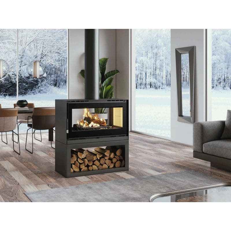 Poêle à bois double combustion FIREMATIC Ottawa S 12.6 kW