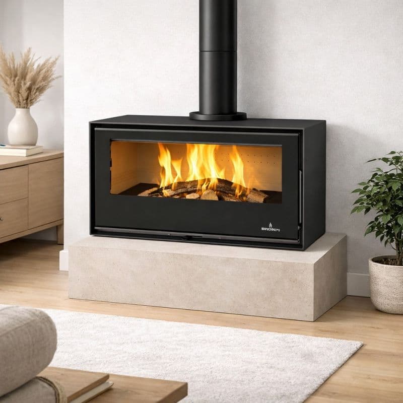 Poêle à bois ventilé BRONPI Bimba 90 15 kW