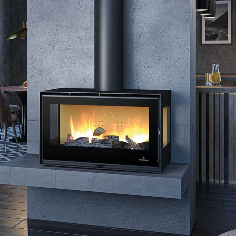 Poêle à bois ventilé BRONPI Bimba 70 3C 10 kW