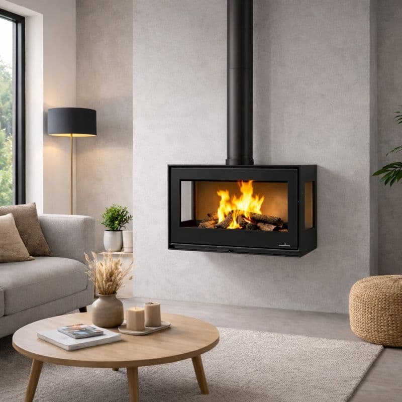 Poêle à bois suspendu BRONPI Bimba 70 3C 10 kW