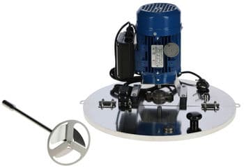 Couvercle MilkPot 50 bleu Kerbl diamètre 44,5 cm avec agitateur intégré