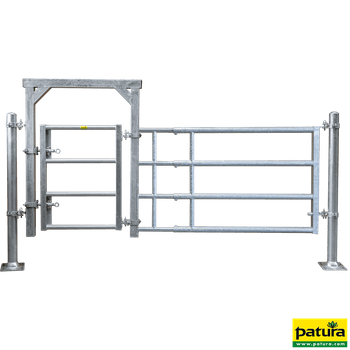 Panneau tubulaire pour élevages bovins - R4 avec cadre et porte RS