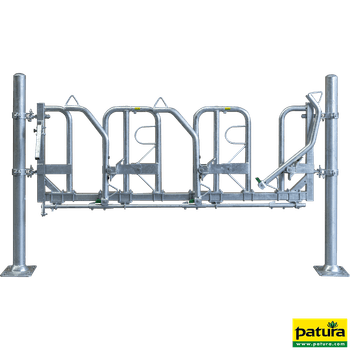 Cornadis suédois modulable pour bovins, ajustable en largeur