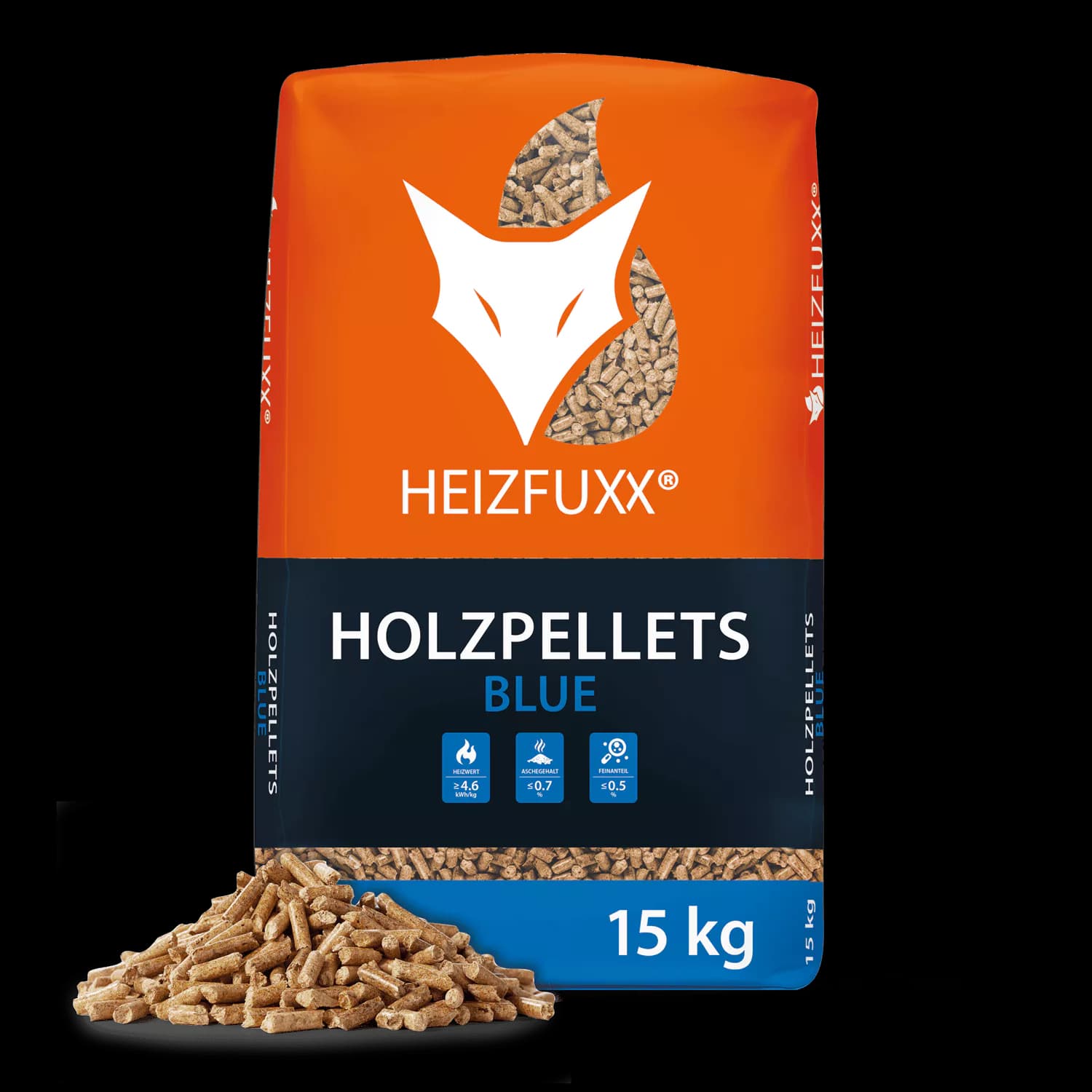 Holzpellets Blue ENplus A1 – Palette 975 kg (65 x 15 kg)