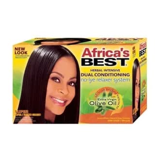 Kit défrisant OLIVE cheveux épais - Africa Best