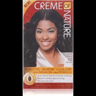 Coloration Capillaire Noir Doux (Hair Dye Soft Black) - Creme of Nature