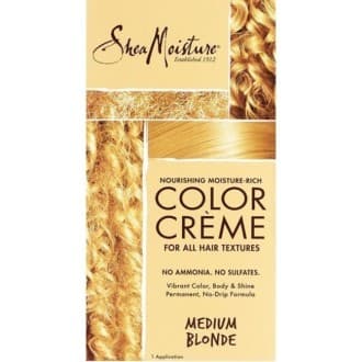 Shea Moisture :Creme colorante blond (Color creme  Dark Golden Blonde)