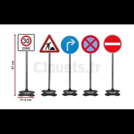 Panneaux de signalisation 5 pièces Modèle B