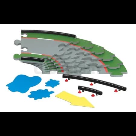 Courbes 30°+ Barrières + Sticker Siku Racing 6852