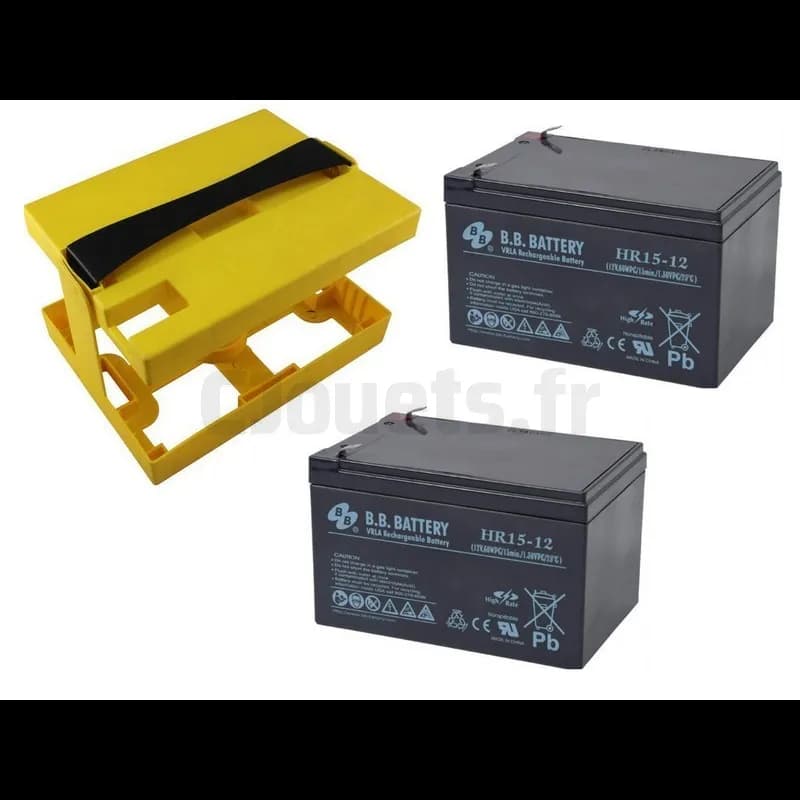 Kit Batterie 24 Volts 15 Ah pour Peg-Pérego