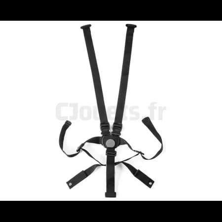 Harnais noir pour poussette Peg-Pérego