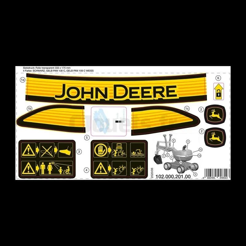Decors adhésif RollyDigger John Deere Rolly Toys