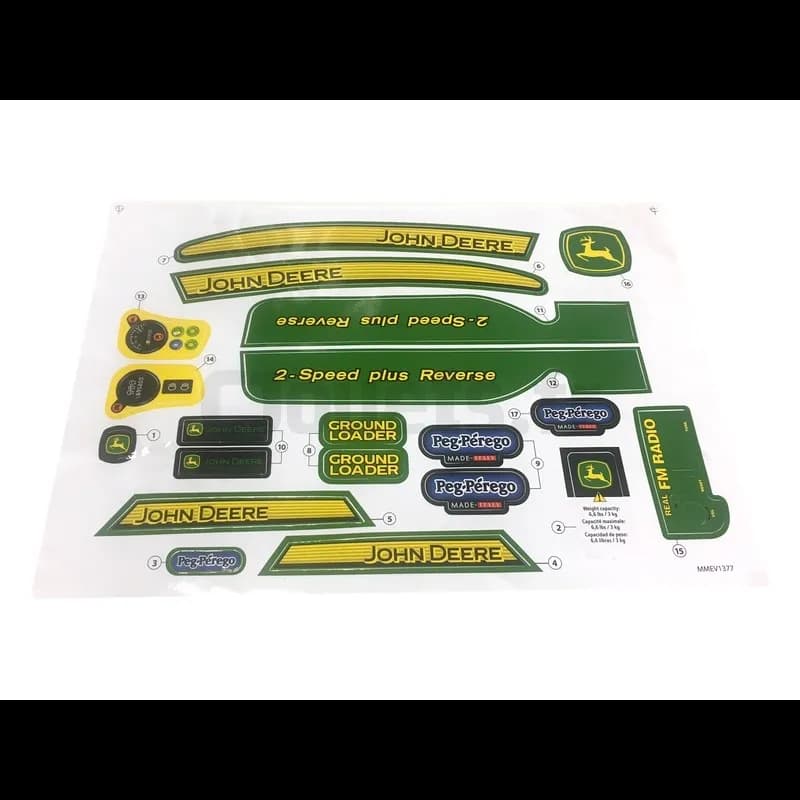 Décors adhésifs JOHN DEERE Ground Loader 12V Peg-Pérego