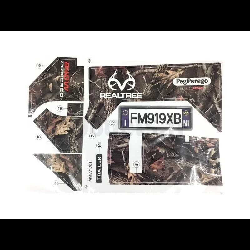 Décors adhésif pour GAUCHO PRO Realtree PegPerego