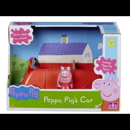 La Voiture Rouge de Papa Peppa Pig avec figurine