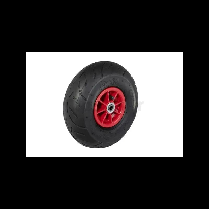 Jante rouge avec pneu 260 x 85 pour GoKart Rolly Toys