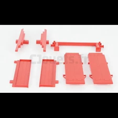 Ridelles pour remorque surbaissée rouge Bruder