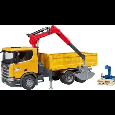 Camion de chantier avec grue Scania Super 560R Bruder