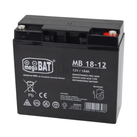 Batterie gel 12V 18Ah connecteur à vis