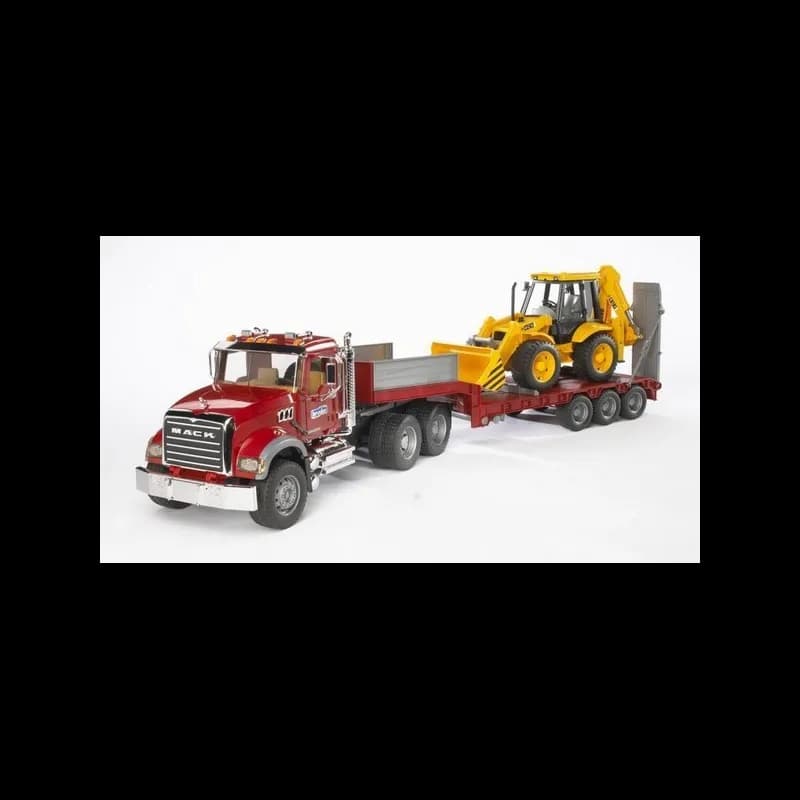 Camion MACK avec tractopelle BRUDER 02813