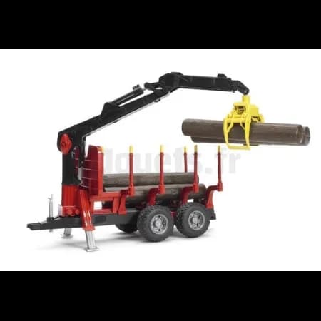 Remorque forestière avec chargeur Bruder 02252