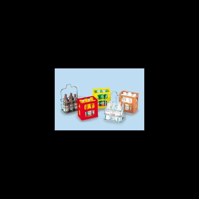 Caisse avec bouteilles