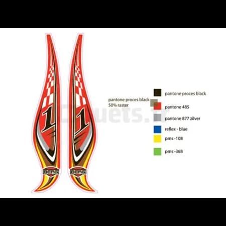 Autocollant siège Racing Berg 50.92.02.67