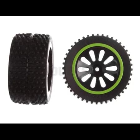 2 Roues Arrière pour Green Lizzard Carrera 202008