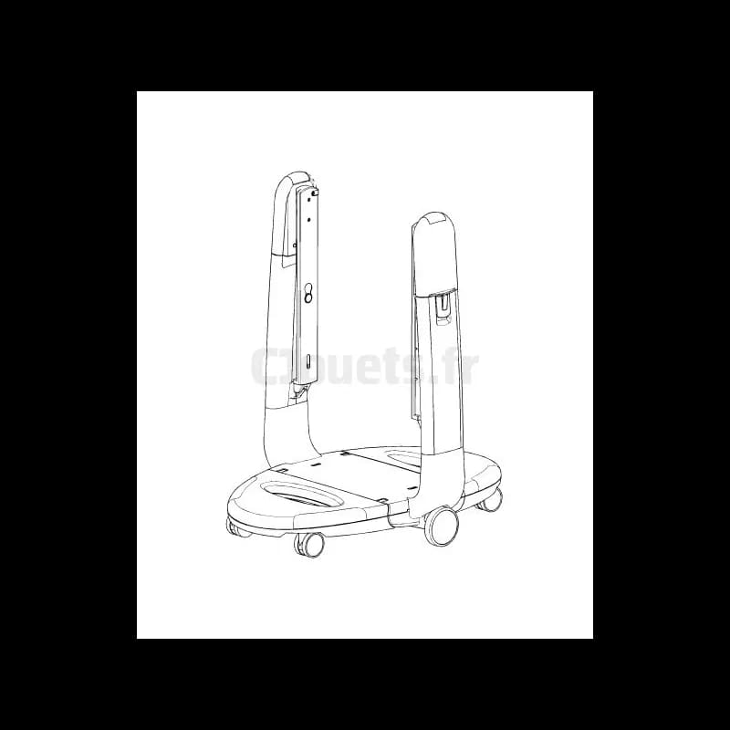 Base Chaise Haute Tatamia Peg-Pérego Noir
