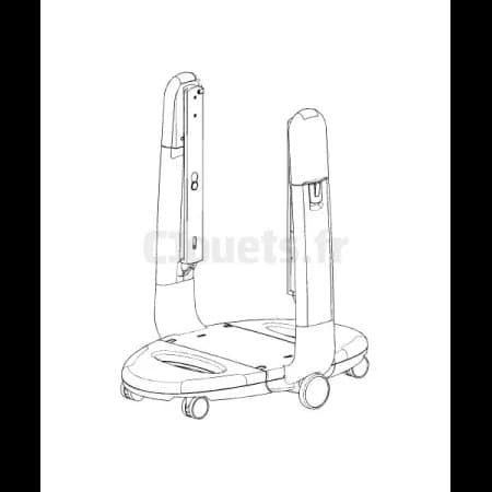 Base Chaise Haute Tatamia Peg-Pérego Noir