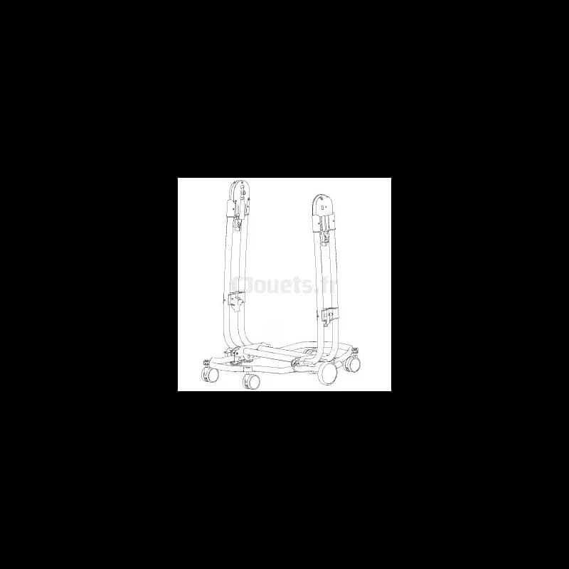 Chassis de Chaise Haute Tatamia Peg-Pérego Noir