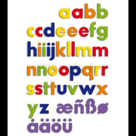 Lettres magnétiques miniscules 48 pièces Quercetti 5462