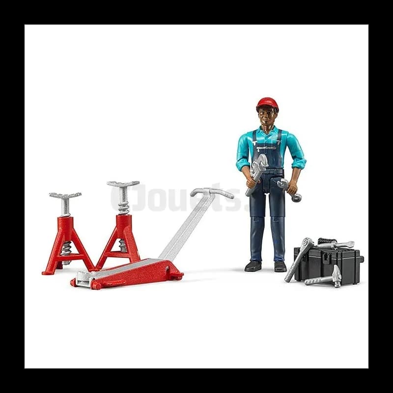 Set mécanicien avec figurine et accessoires - BRUDER - 62100