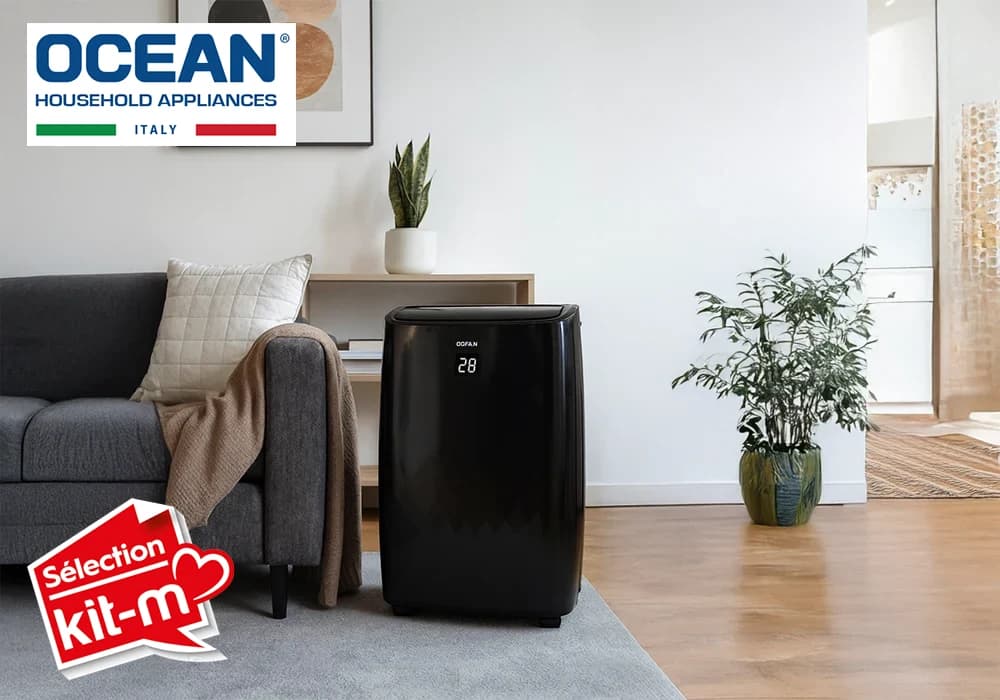 Climatiseur Mobile 3en1 12000 BTU Refroidissement, Déshumidification