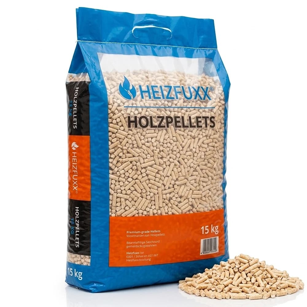 Granulés HEIZFUXX, bleu, 65 sacs de 15 kg — Comme à l'ancienne