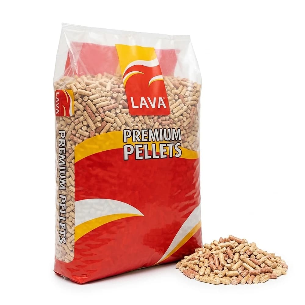 Granulés LAVA, 65 sacs de 15 kg, résineux — Comme à l'ancienne