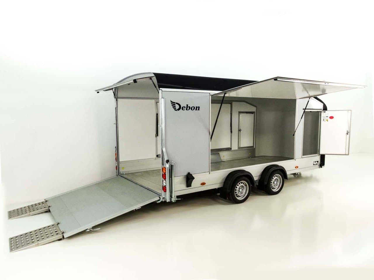 Debon Reboque fechado Roadster C1000 200x500x200cm 3,5t preto-Novo