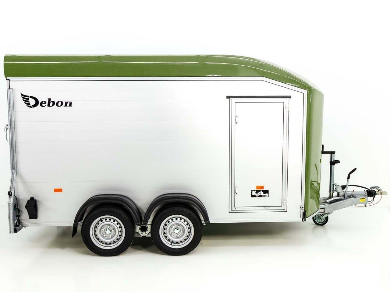Debon Reboque fechado Roadster C700 179×378 Altura:201cm 2,6t, Alu, Polybug, Porta, verde oliva-Novo