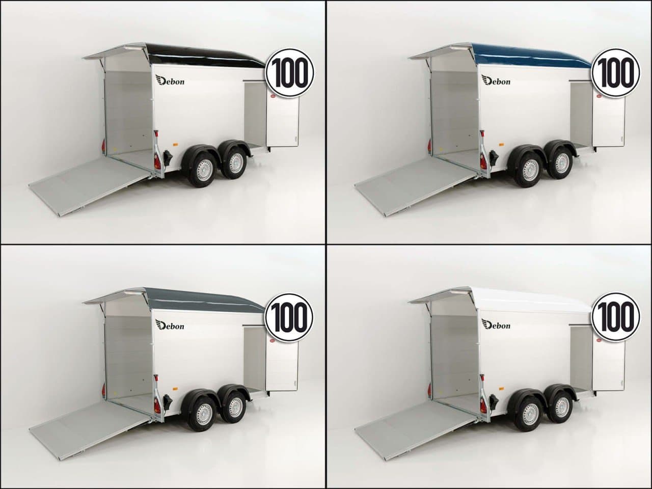 Debon Reboque fechado C500 164x300cm H:200cm 2,6t, Alu, Polybug, Porta-Novo