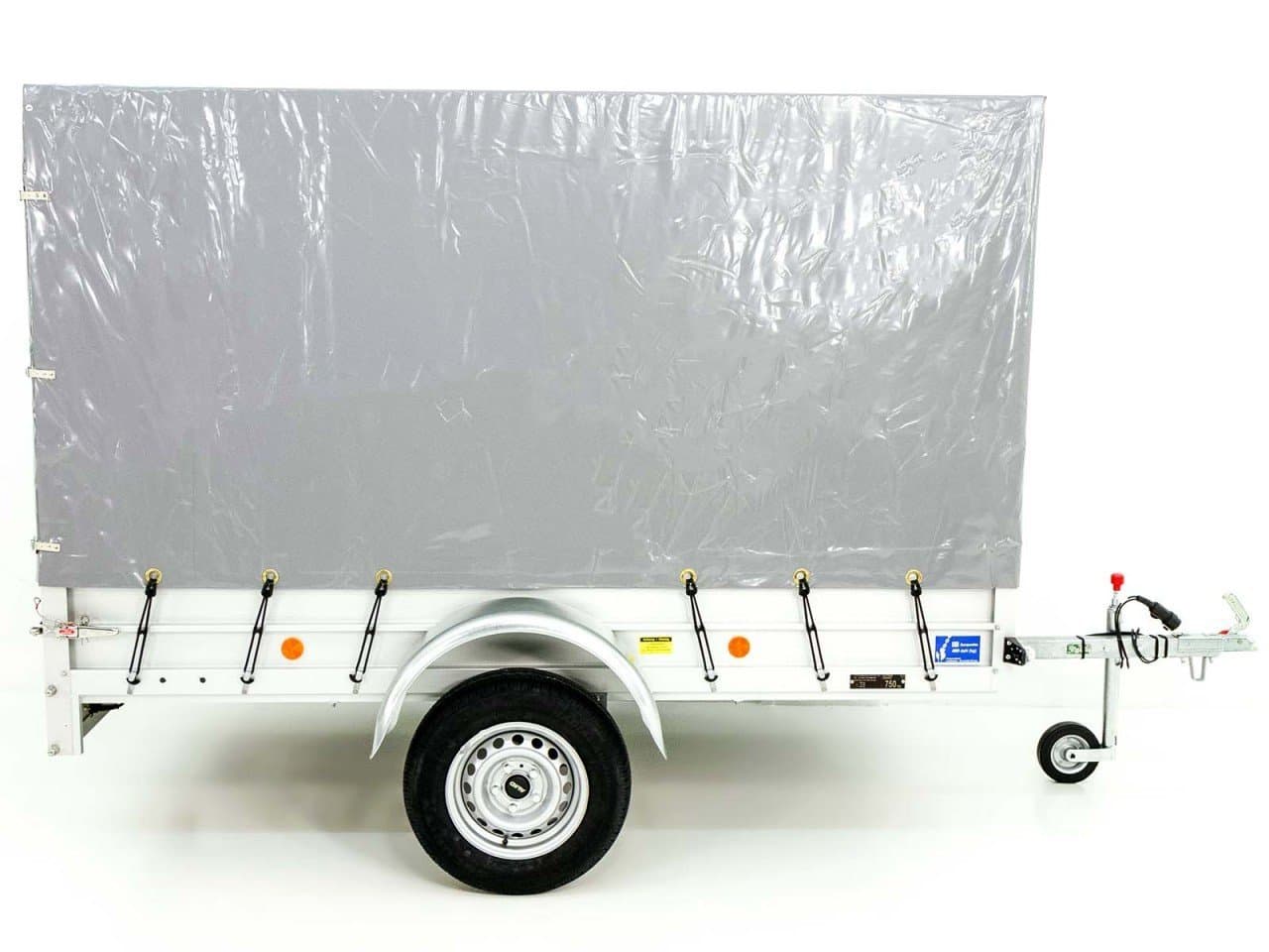 Koch Reboque com Lona 125x250cm 750kg-Tipo U4-lona alta 150 cm Hobby-Oferta-Novo